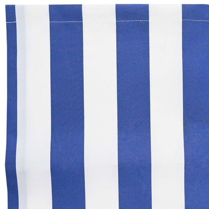 vidaXL Markisenersatzstoff Blau und Weiß 280 x 195 cm Polyester