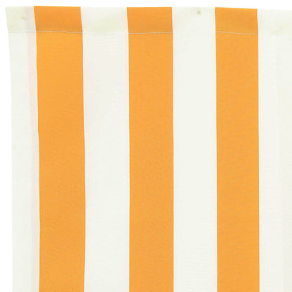 vidaXL Markisenersatzstoff Gelb und Weiß 280 x 195 cm Polyester