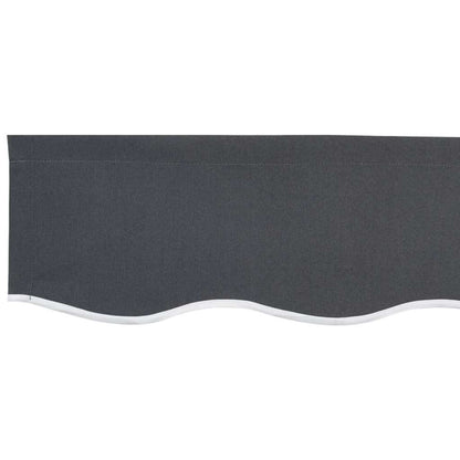 vidaXL Markisen-Ersatzstoff Anthrazit 350 x 200 cm Segeltuch
