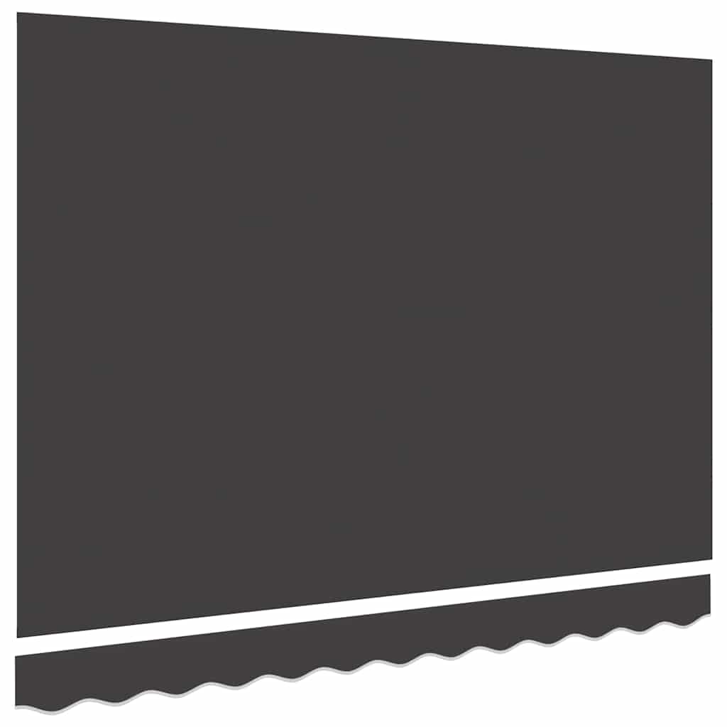 vidaXL Markisen-Ersatzstoff Anthrazit 350 x 200 cm Segeltuch