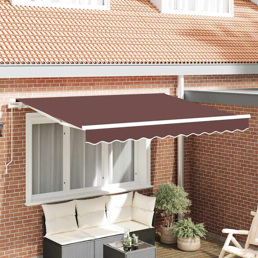 vidaXL Toile de rechange pour store marron 300 x 200 cm