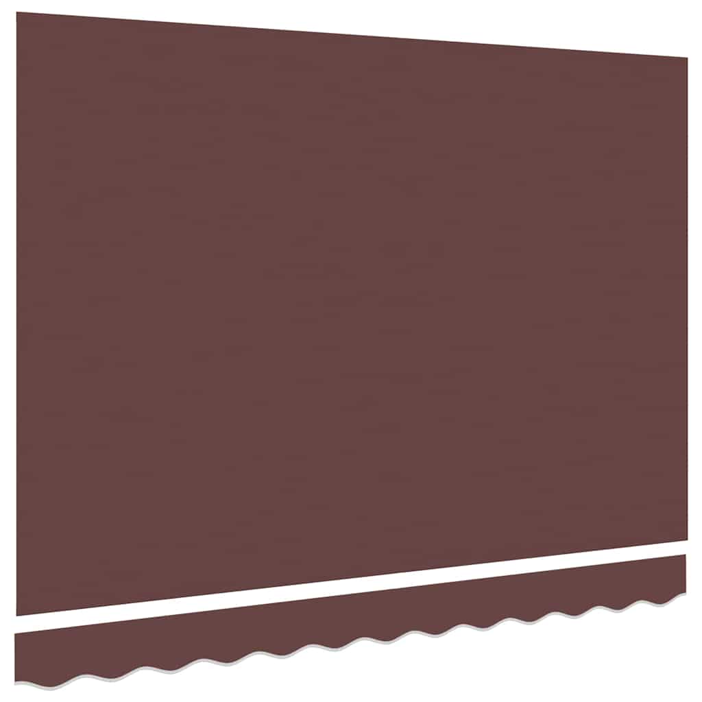 vidaXL Toile de store de remplacement Marron 330 x 195 cm Polyester