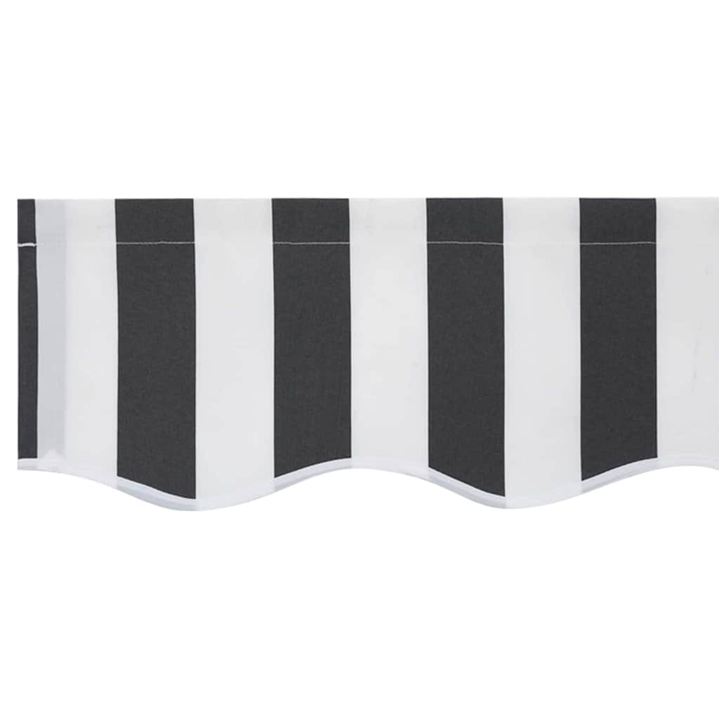 vidaXL Markisen-Ersatzstoff Anthrazit und Weiß 300 x 200 cm Segeltuch