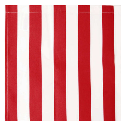 vidaXL Markisenersatzstoff Rot und Weiß 380 x 195 cm Polyester