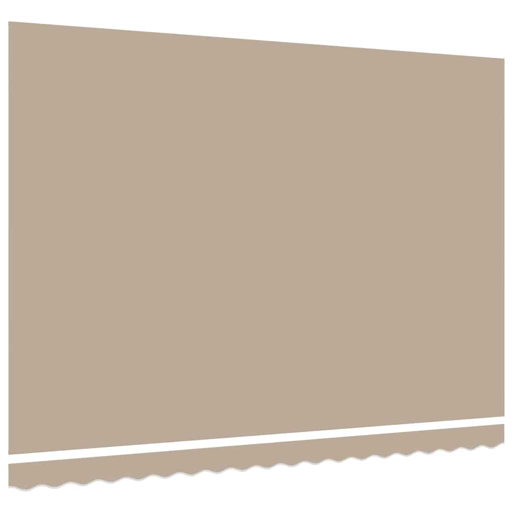 vidaXL Markisen-Ersatzstoff Beige 450 x 350 cm Segeltuch