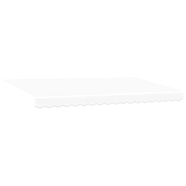 vidaXL Markisenersatzstoff Weiß 380 x 195 cm Polyester