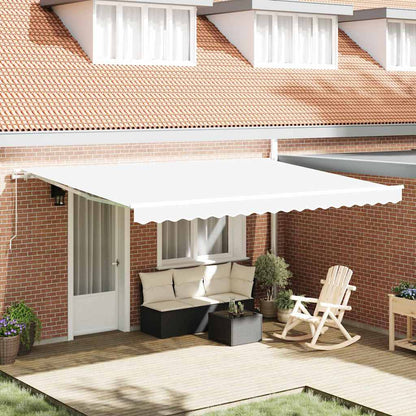 vidaXL Markisenersatzstoff Weiß 430 x 295 cm Polyester