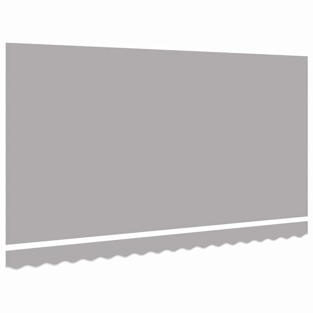 vidaXL Markisen-Ersatzstoff Hellgrau 400 x 200 cm Segeltuch