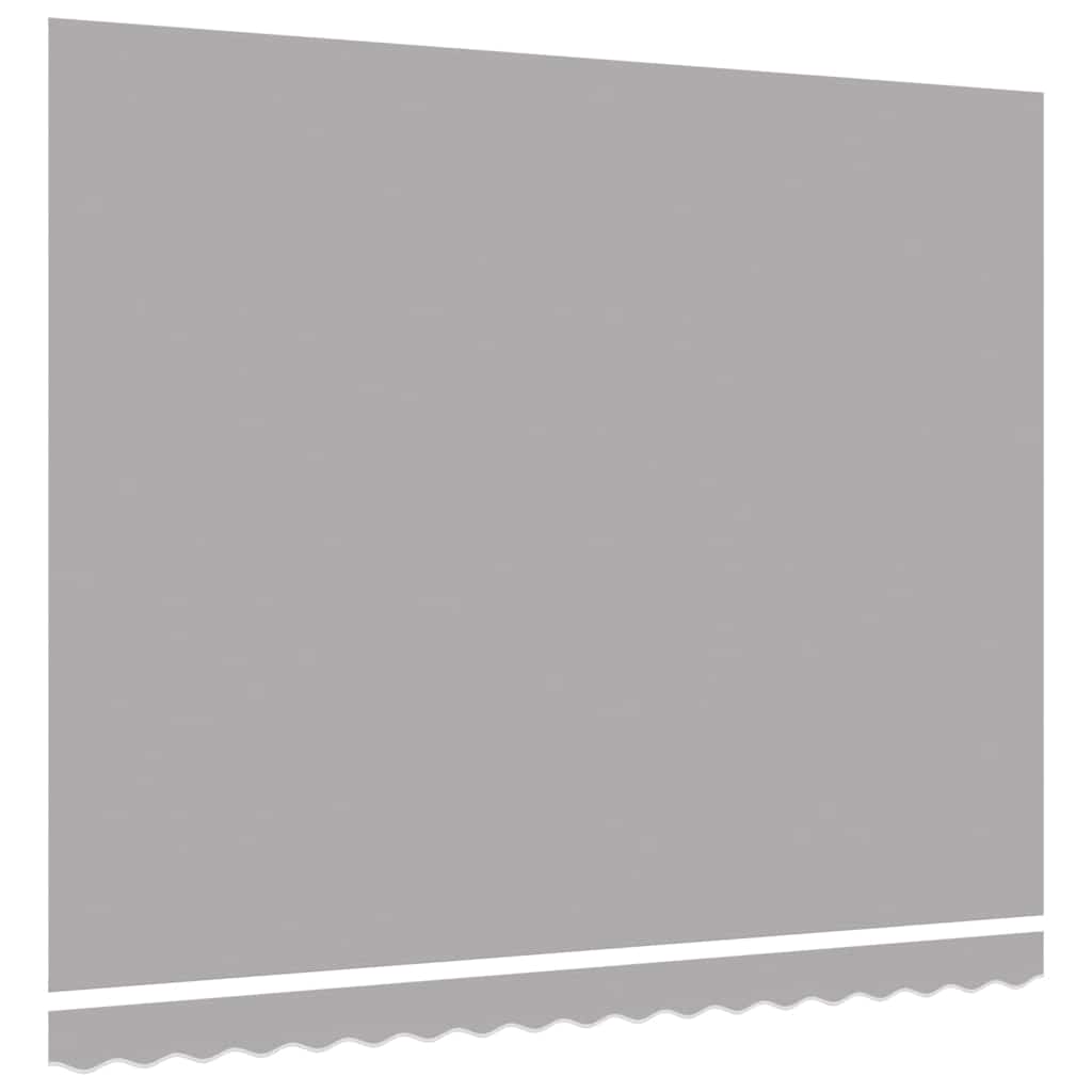 vidaXL Markisenersatzstoff Hellgrau 380 x 345 cm Polyester
