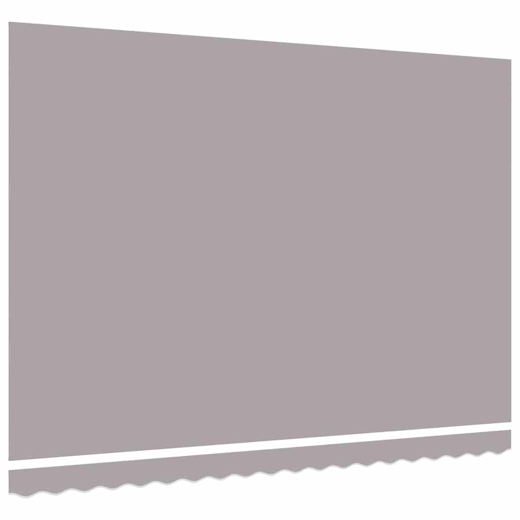 vidaXL Markisen-Ersatzstoff Hellgrau 450 x 350 cm Segeltuch