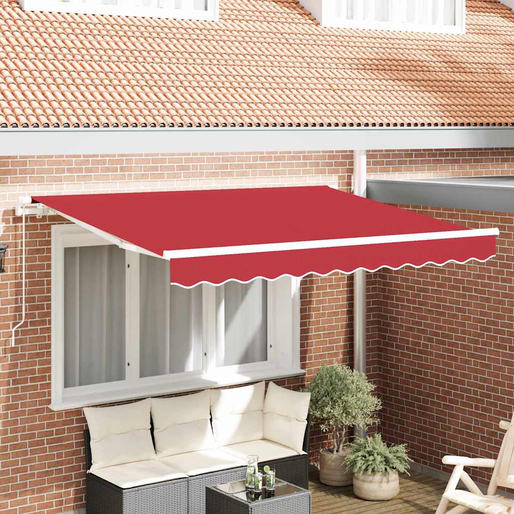 vidaXL Markisenersatzstoff Rot 330 x 195 cm Polyester