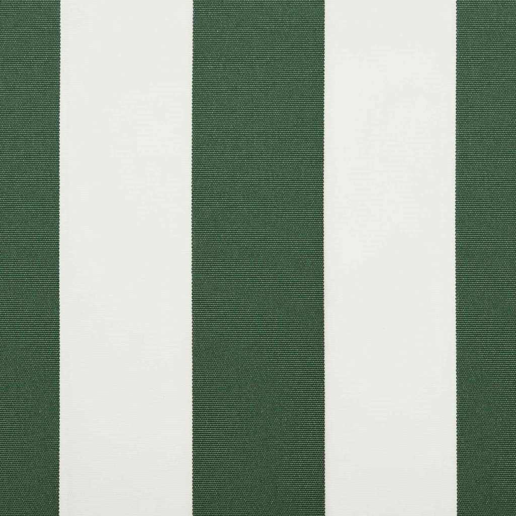 vidaXL Markisen-Ersatzstoff Grün und Weiß 250 x 200 cm Segeltuch