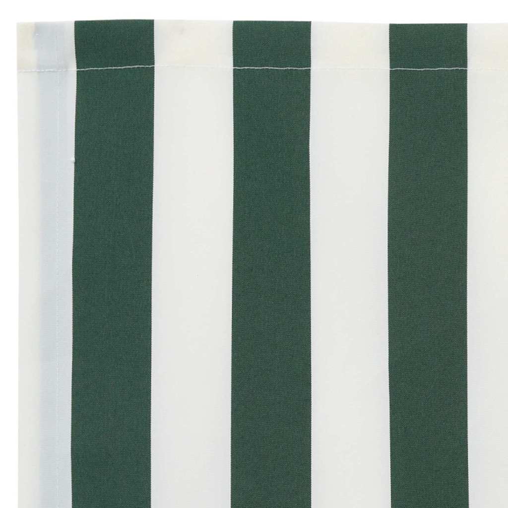 vidaXL Markisen-Ersatzstoff Grün und Weiß 500 x 350 cm Segeltuch