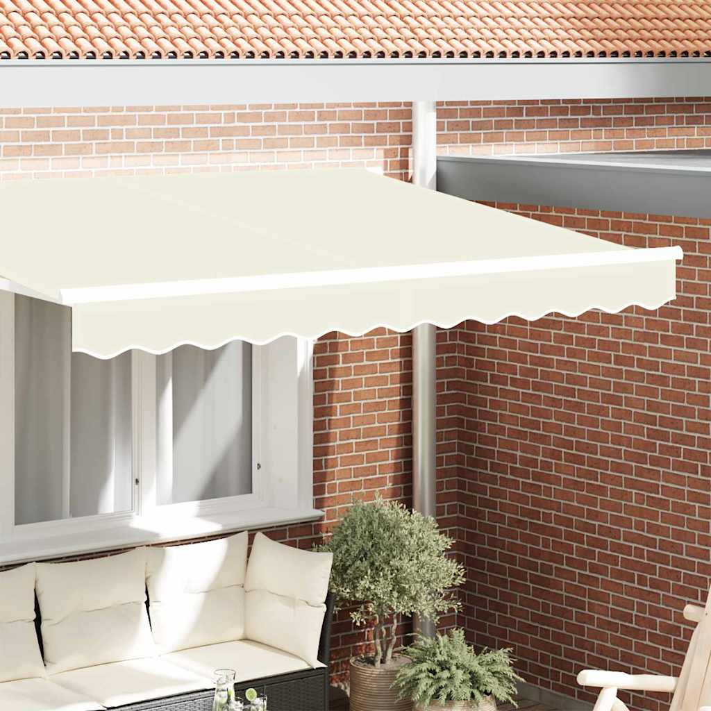 vidaXL Markisenfranse Creme 2,3 x 0,2 m Segeltuch