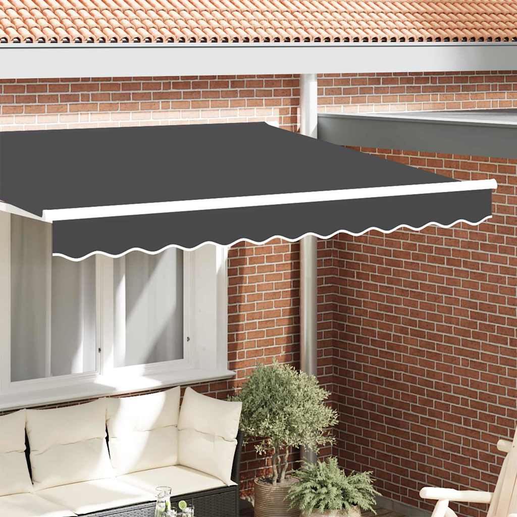 vidaXL Markisenvolant Anthrazit 580 x 20 cm Segeltuch