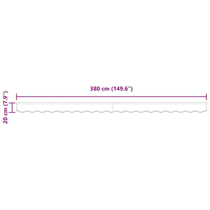 vidaXL Markisenvolant Mehrfarbig 580 x 20 cm Segeltuch