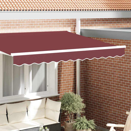 vidaXL Markisenvolant Bordeauxrot 580 x 20 cm Segeltuch