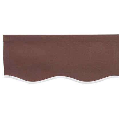 vidaXL Markisenfranse Braun 2,3 x 0,2 m Segeltuch