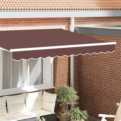 vidaXL Markisenfranse Braun 2,3 x 0,2 m Segeltuch