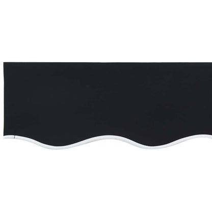 vidaXL Markisenvolant Schwarz 580 x 20 cm Segeltuch