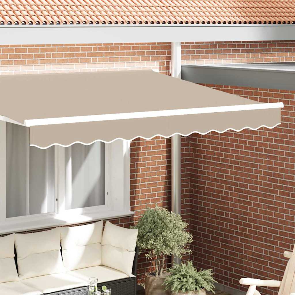 vidaXL Markisenfranse Beige 2,8 x 0,2 m Segeltuch