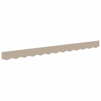 vidaXL Markisenfranse Beige 3,3 x 0,2 m Segeltuch