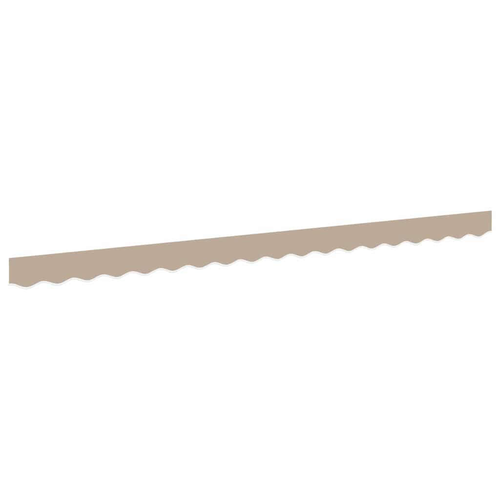 vidaXL Markisenfranse Beige 3,8 x 0,2 m Segeltuch