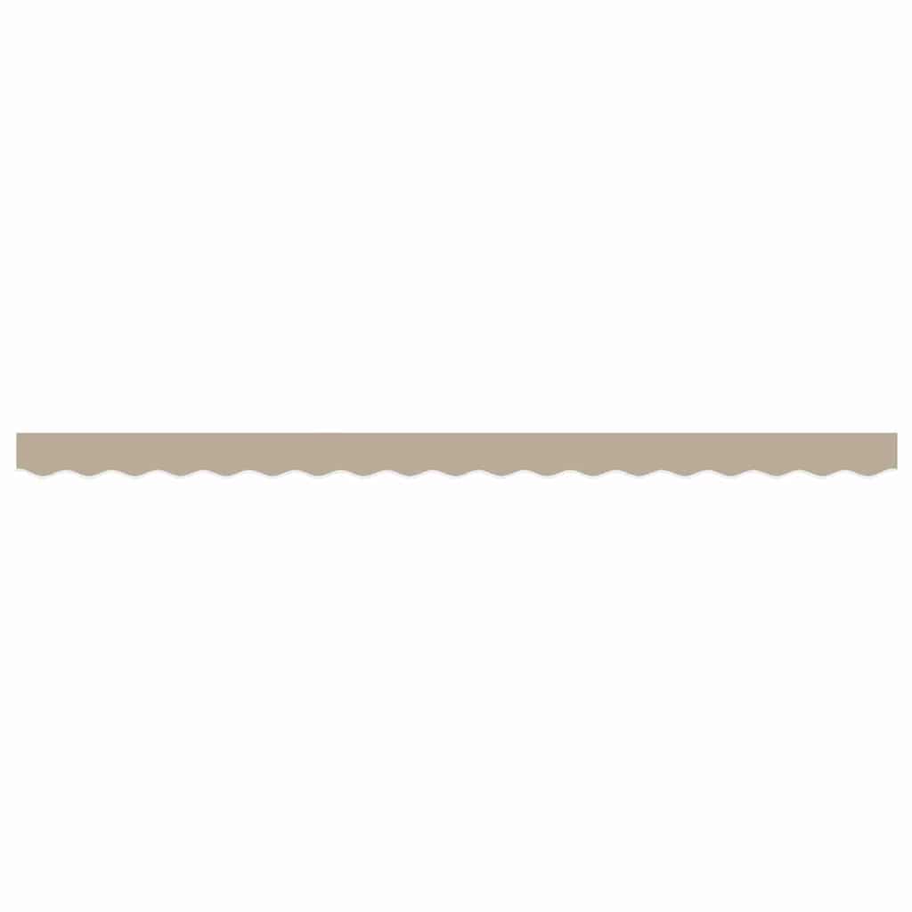 vidaXL Markisenfranse Beige 3,8 x 0,2 m Segeltuch