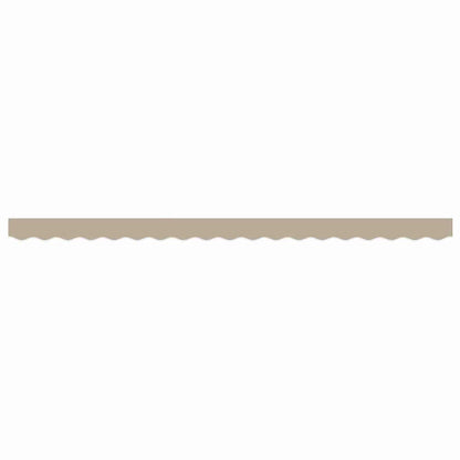 vidaXL Markisenfranse Beige 3,8 x 0,2 m Segeltuch
