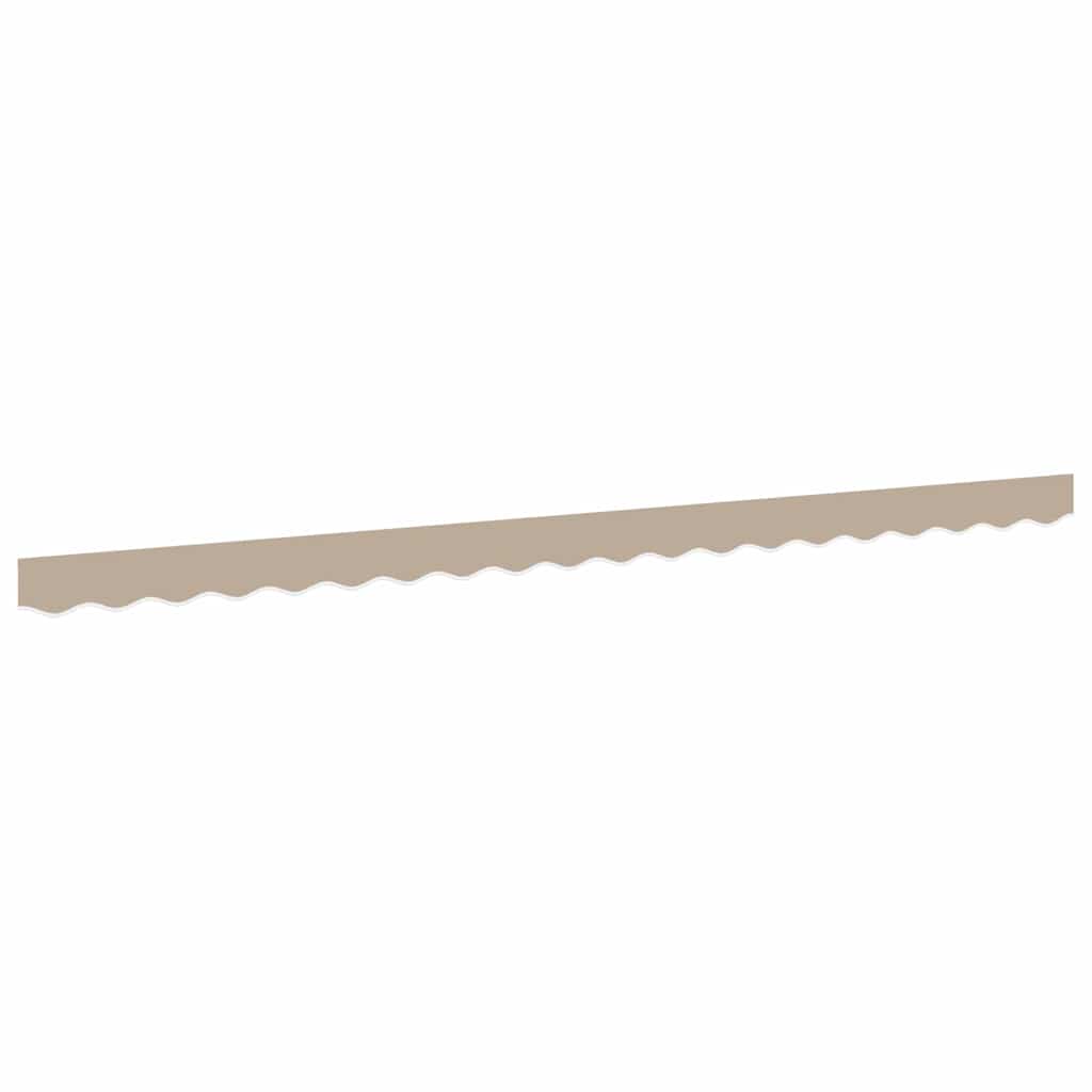 vidaXL Markisenfranse Beige 4,3 x 0,2 m Segeltuch
