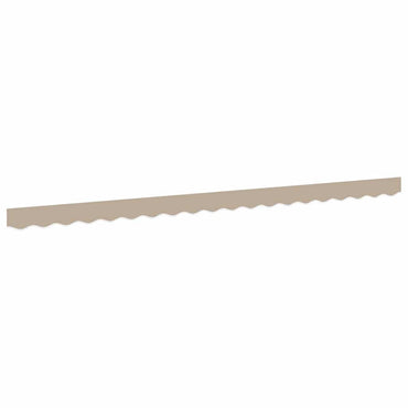 vidaXL Markisenfranse Beige 4,3 x 0,2 m Segeltuch
