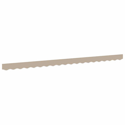 vidaXL Markisenfranse Beige 4,3 x 0,2 m Segeltuch