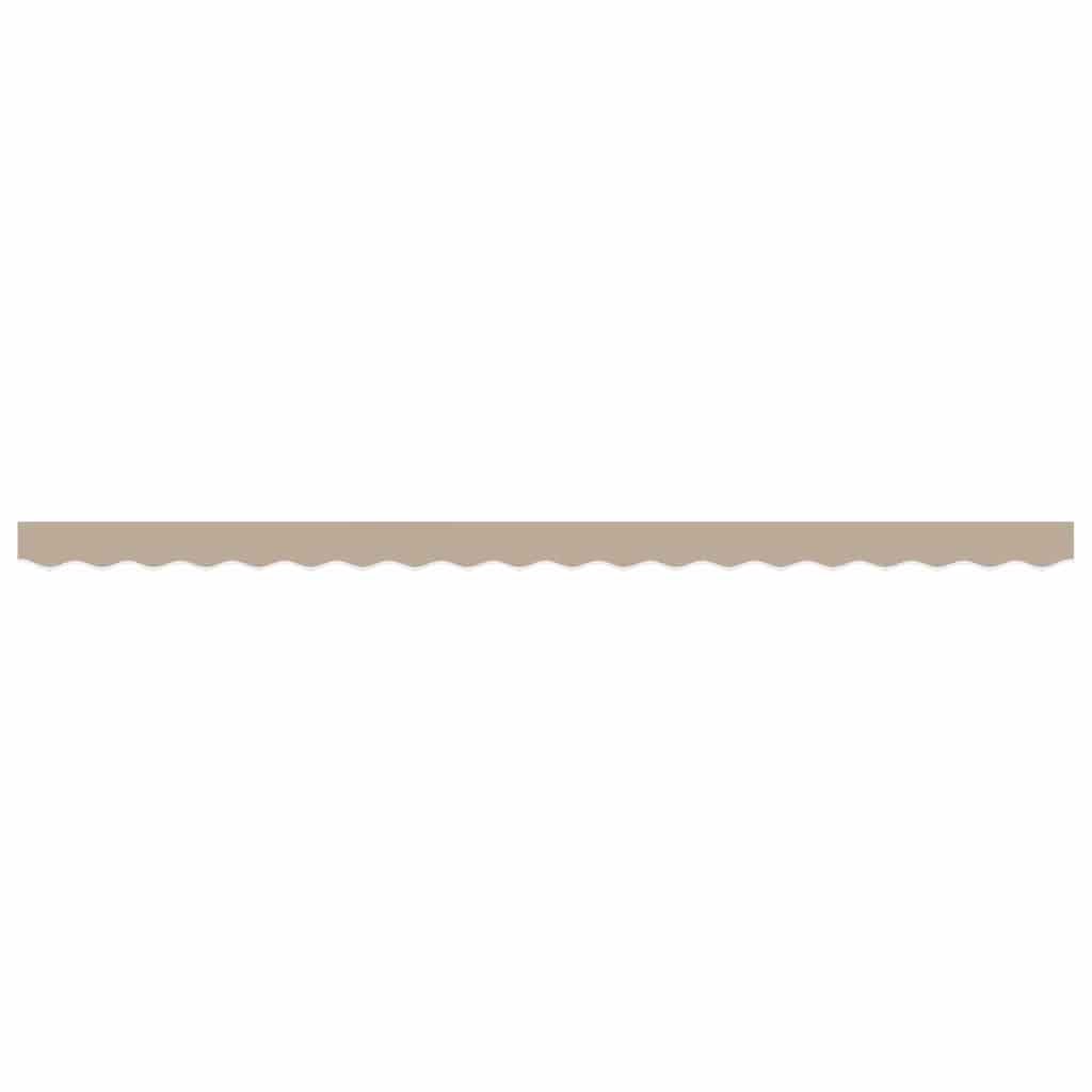 vidaXL Markisenfranse Beige 4,3 x 0,2 m Segeltuch