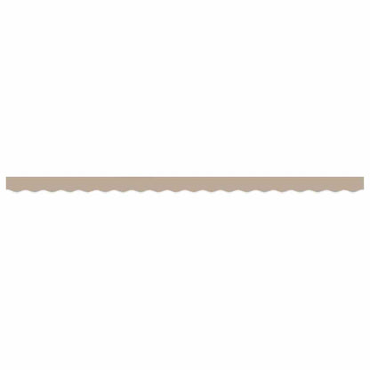 vidaXL Markisenfranse Beige 4,3 x 0,2 m Segeltuch