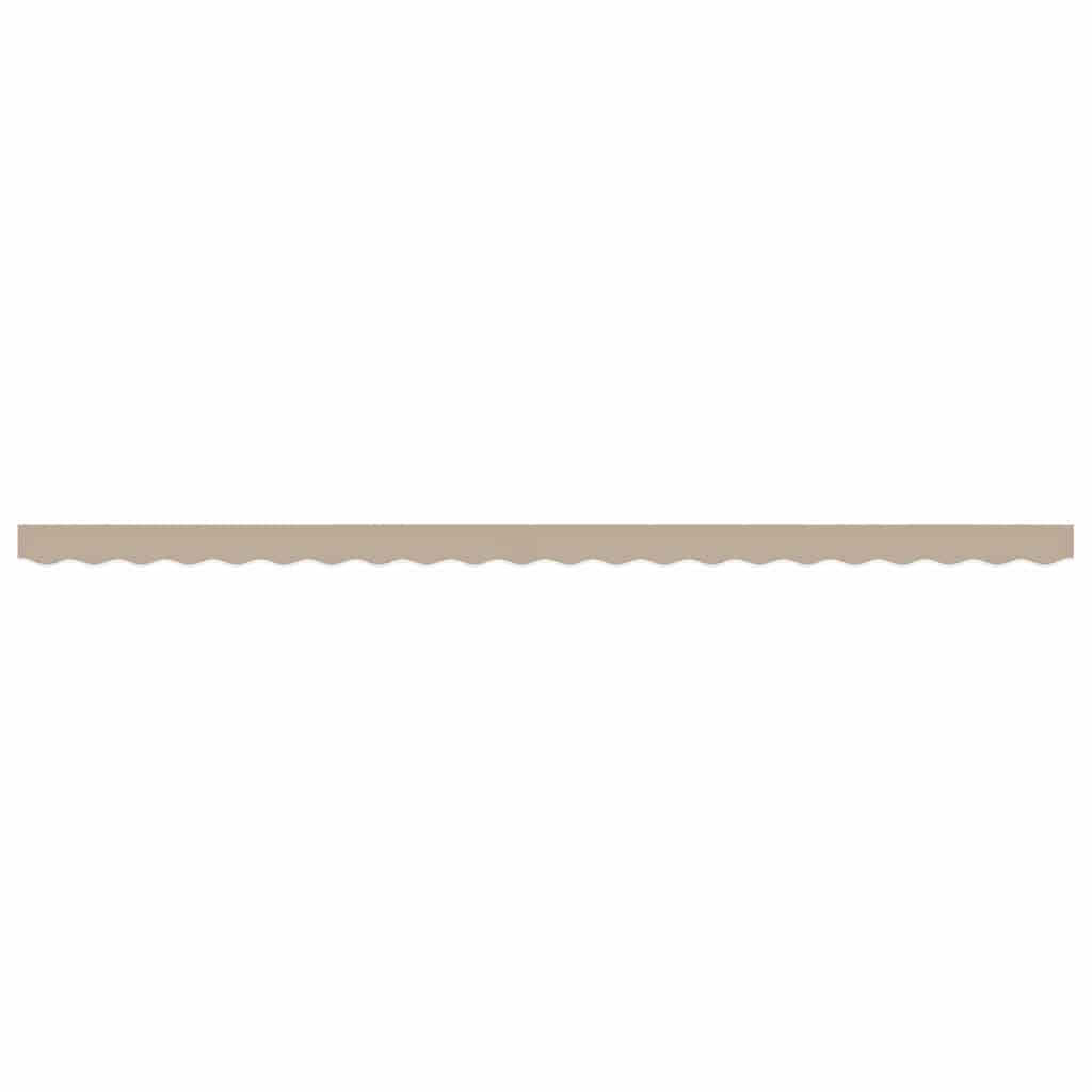 vidaXL Markisenfranse Beige 4,8 x 0,2 m Segeltuch