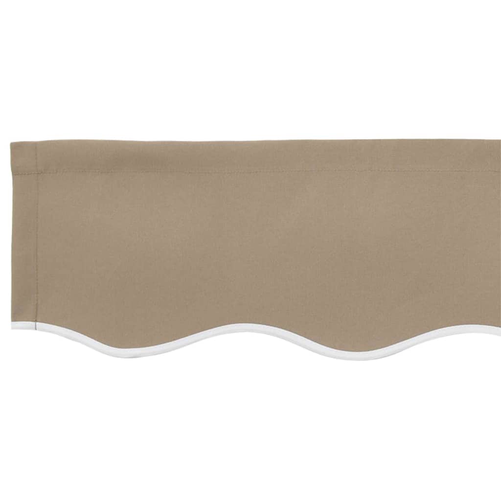 vidaXL Markisenfranse Beige 5,8 x 0,2 m Segeltuch