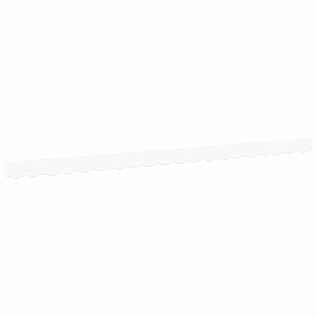 vidaXL Markisenfranse Weiß 4,3 x 0,2 m Segeltuch