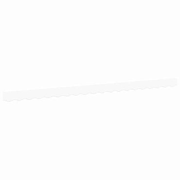 vidaXL Markisenfranse Weiß 4,3 x 0,2 m Segeltuch