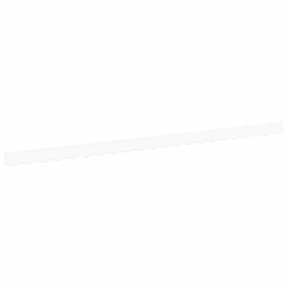 vidaXL Markisenfranse Weiß 4,8 x 0,2 m Segeltuch