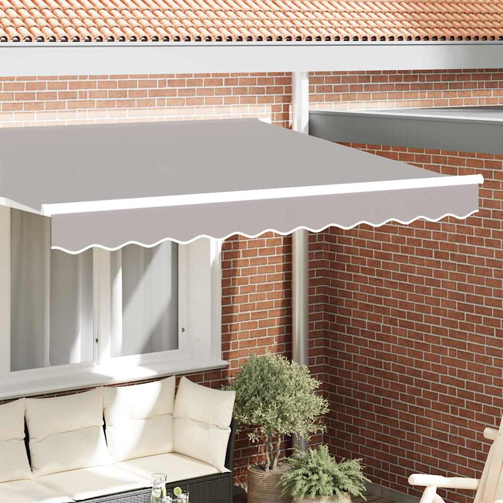 vidaXL Markisenvolant Hellgrau 580 x 20 cm Segeltuch