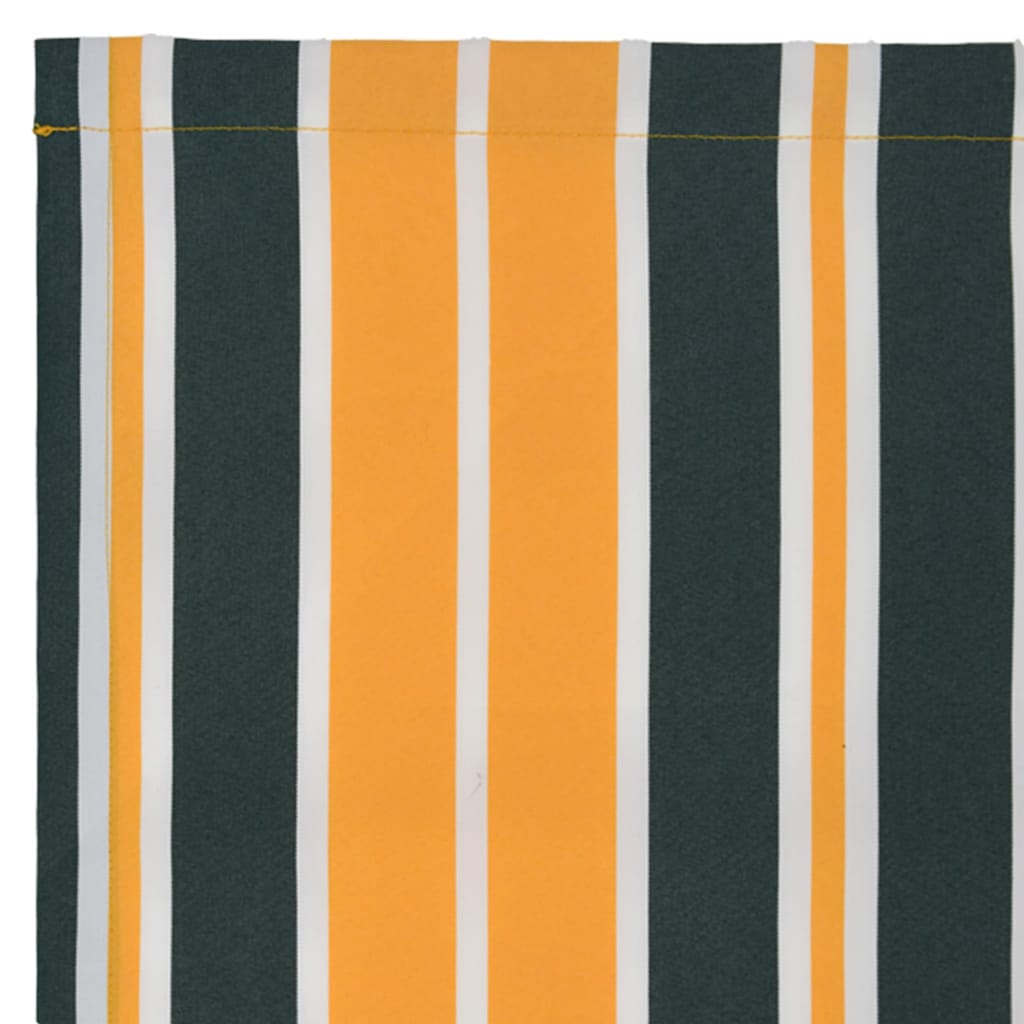 vidaXL Markisenvolant Grün und Gelb 580 x 20 cm Segeltuch