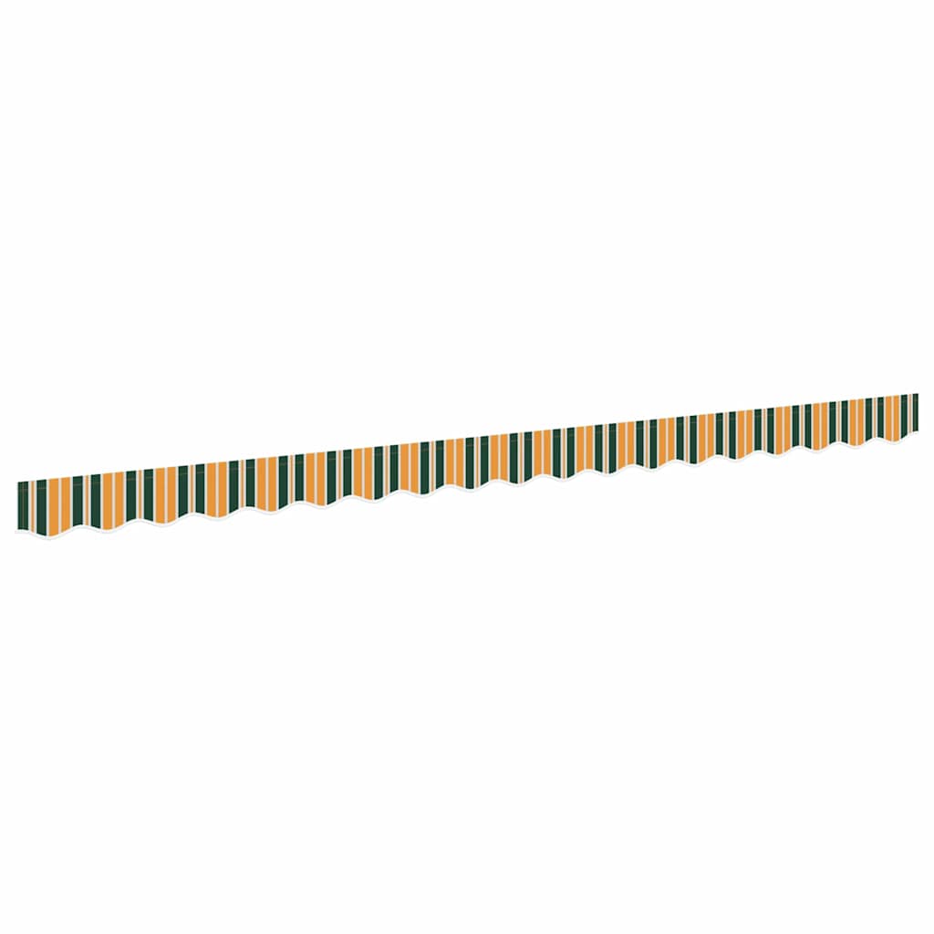 vidaXL Markisenvolant Grün und Gelb 580 x 20 cm Segeltuch