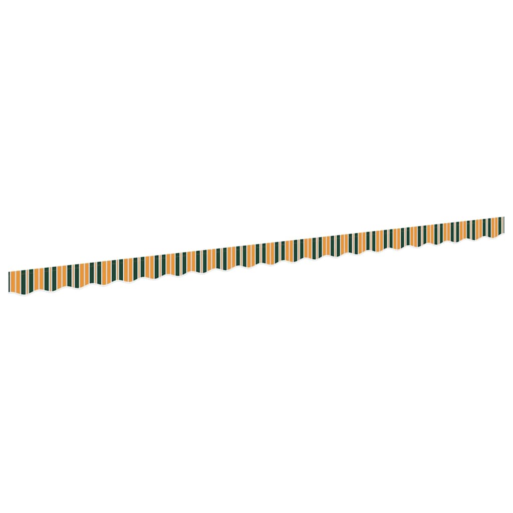 vidaXL Markisenfranse Grün und Gelb 4,8 x 0,2 m Segeltuch