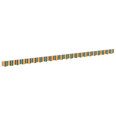 vidaXL Markisenfranse Grün und Gelb 4,8 x 0,2 m Segeltuch