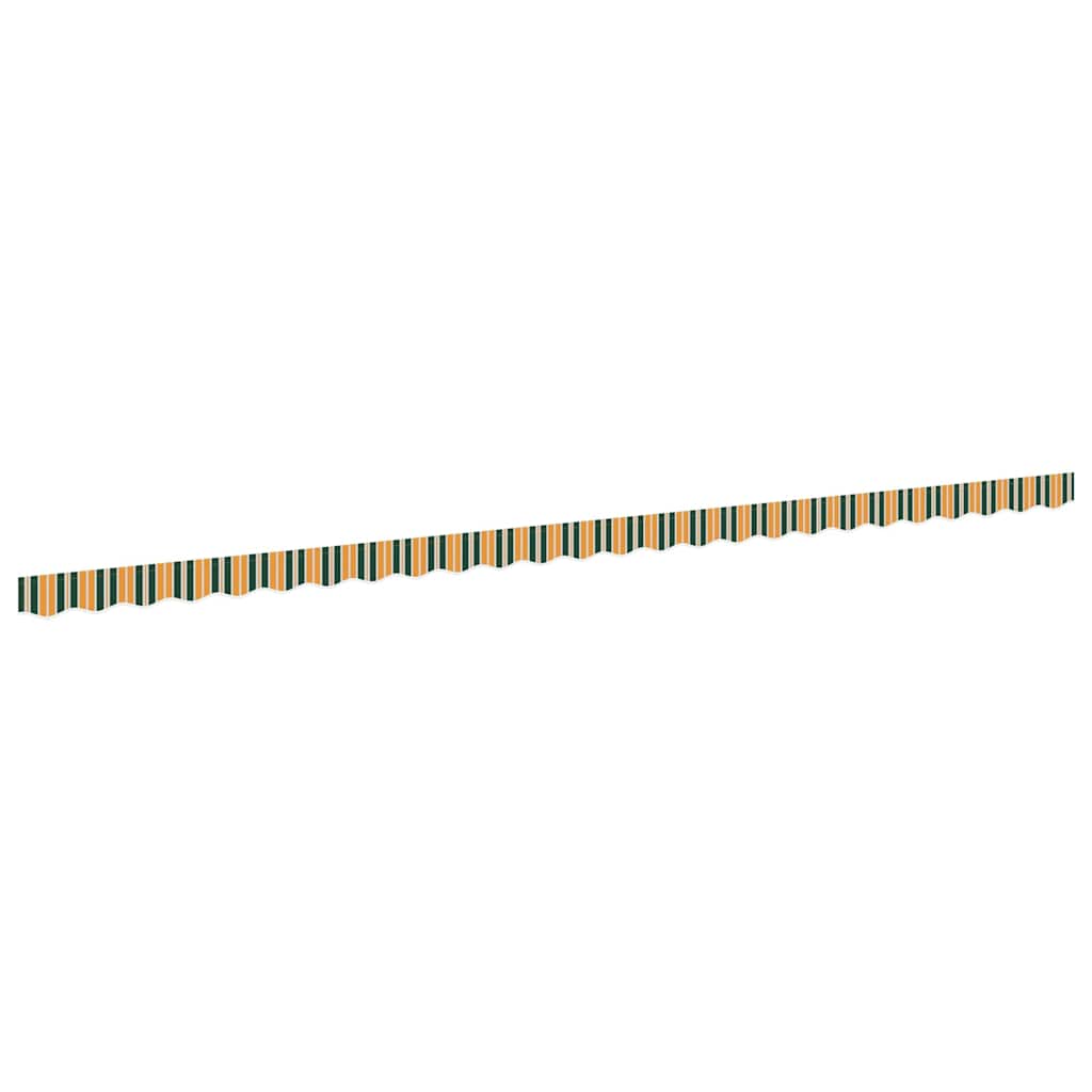 vidaXL Markisenfranse Grün und Gelb 5,8 x 0,2 m Segeltuch