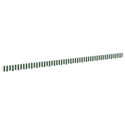 vidaXL Markisenfranse Grün und Weiß 4,8 x 0,2 m Segeltuch