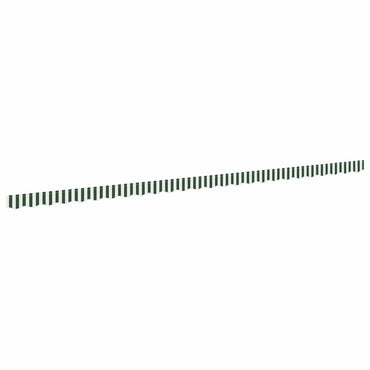 vidaXL Markisenfranse Grün und Weiß 5,8 x 0,2 m Segeltuch