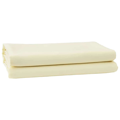vidaXL Markisenersatz Creme 1000 x 160 cm Polyesterleinwand
