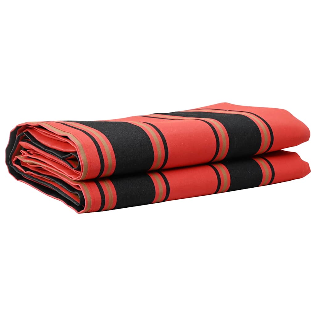 vidaXL Markisenersatz Orange und Schwarz 1000 x 160 cm