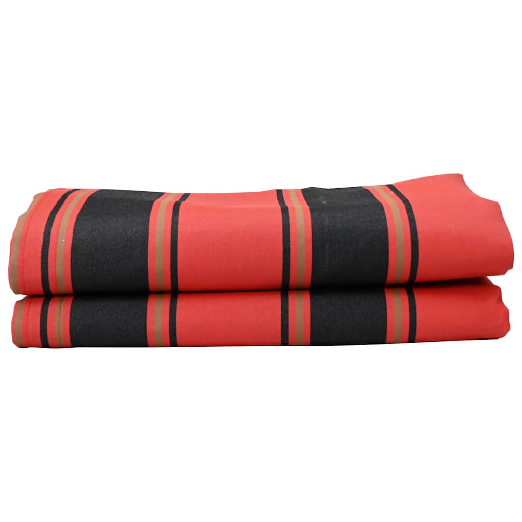 vidaXL Markisenersatz Orange und Schwarz 1000 x 160 cm